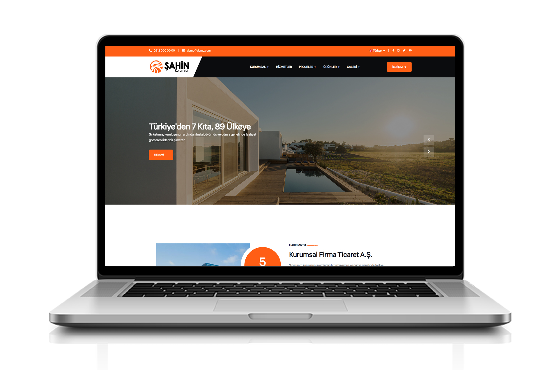 Kurumsal Web Sitesi - Falcon