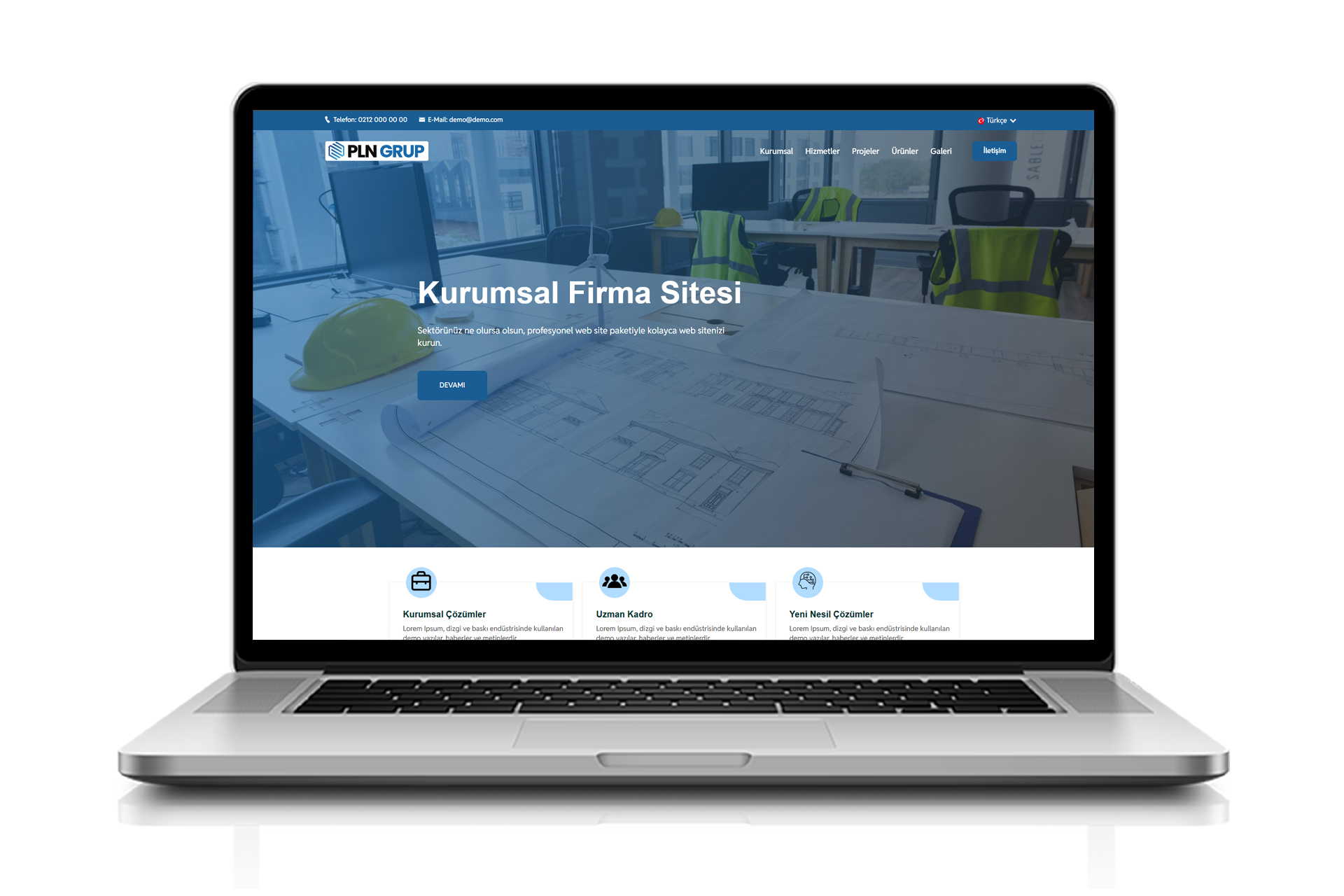 Kurumsal Web Sitesi - CorpBlue