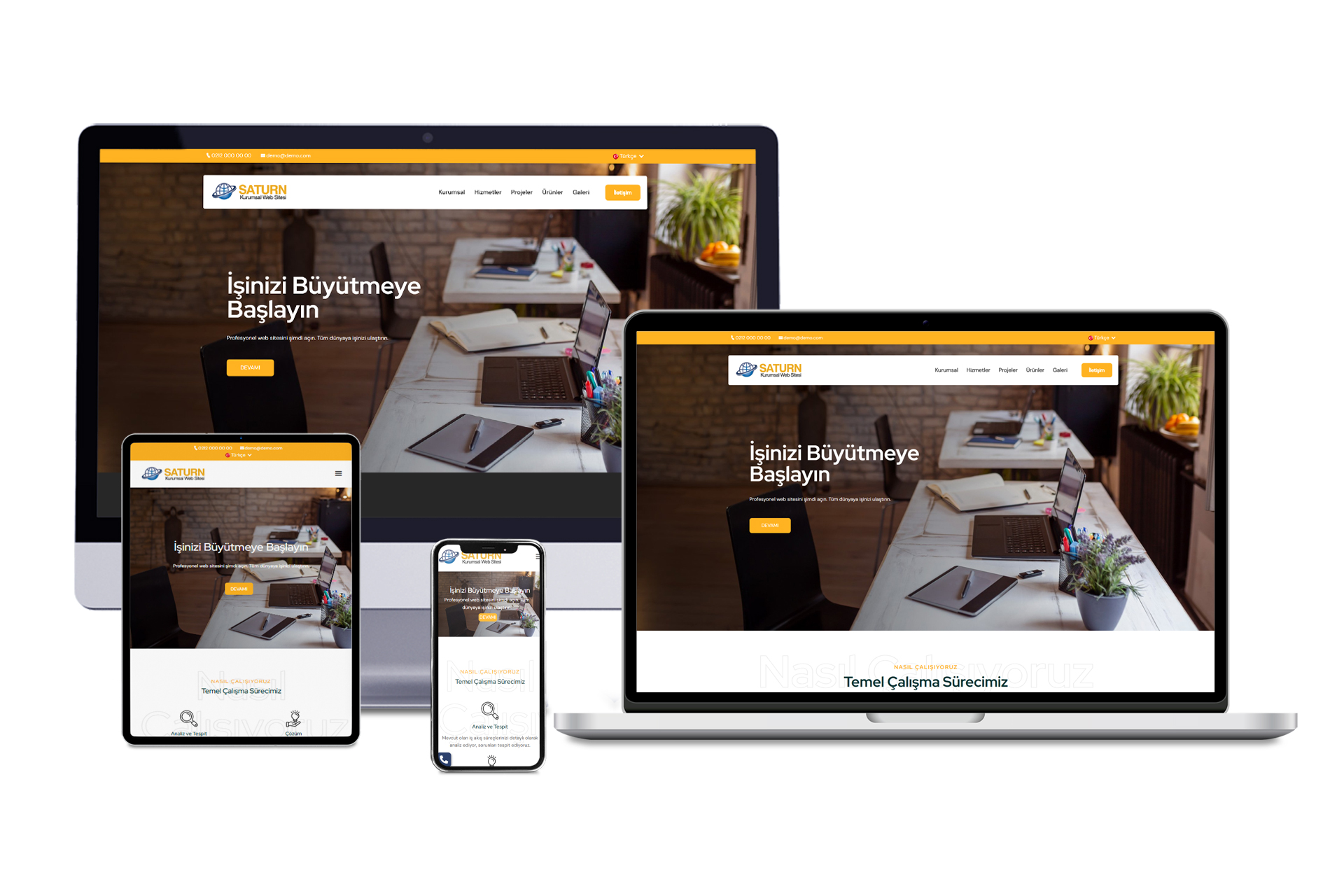 Kurumsal Web Sitesi - Saturn