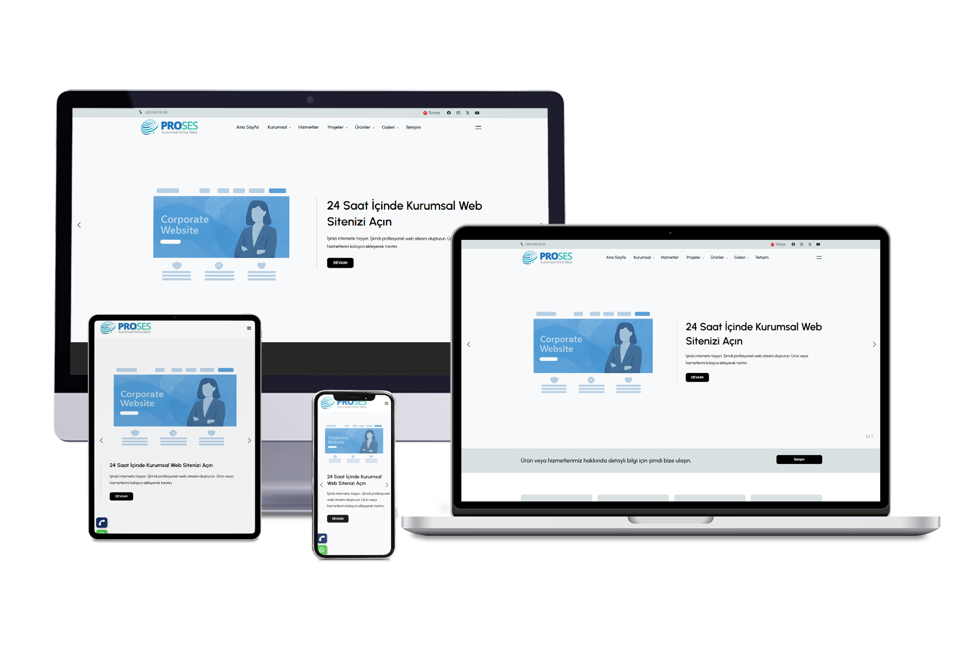 Kurumsal Web Sitesi - Process
